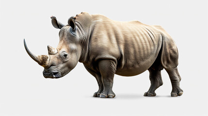 Obraz premium rhino in transparent background 