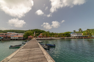 Bay view in Sainte-Anne, Martinique, France