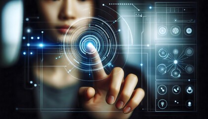 Toque Futurista: Interacción Humano-Digital, pantalla táctil, interfaz