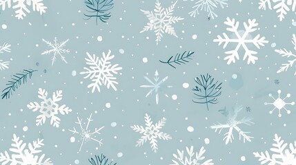 Winter Wonderland Snowflake Pattern