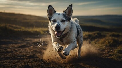 dogs of various breeds in playful and cute poses art .jpeg