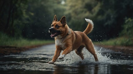 dogs of various breeds in playful and cute poses art .jpeg