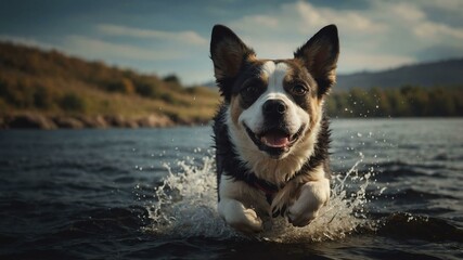 dogs of various breeds in playful and cute poses art .jpeg