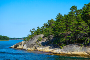 Scenic view of the archipelago during summer