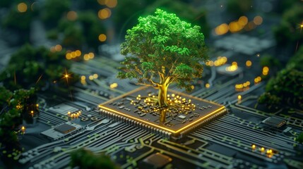 Nature's Fusion Tree and Technology Unite in Sustainable Innovation