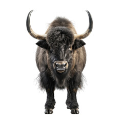 Photo of Yak isolated on transparent background
