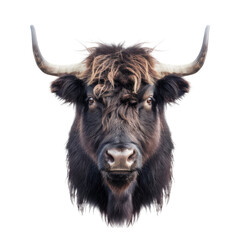 Photo of Yak isolated on transparent background