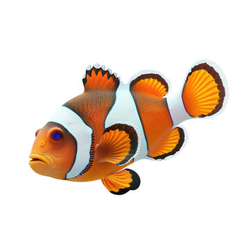recommend clip art: Photo of clownfish isolated on transparent background