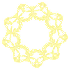 ゴールド装飾サークルフレーム⭐︎PNG