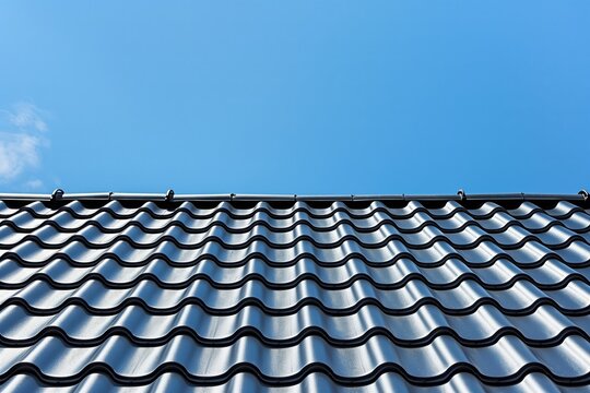 Roofs in sandwich panel of the house Metal tiles