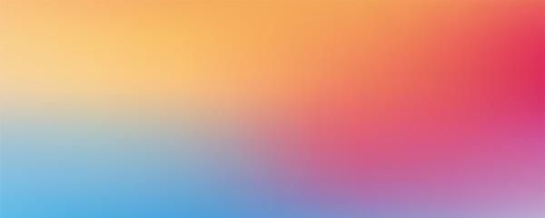 Smooth and blurry colorful gradient mesh background. Modern bright rainbow colors. Easy editable soft colored vector banner template. Premium quality