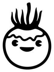 Tomatoes, tomato and leaf, cartoon character. Vegetables, fruit, cherry tomatoes, food and meal, illustration