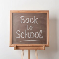Back to School illustration background with "back to school" written on a blackboard