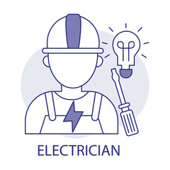 Electrician Icons: Electrical Services, Wiring, Electrical Repair, Electrician Tools, Electrical Maintenance, Circuit Repair, Electrical Work, Electrician Job, Home Electrical.