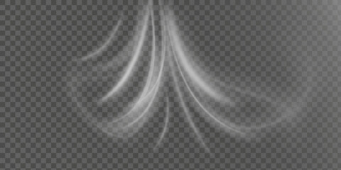 Stream of fresh wind png. Imitation of the exit of cold air from the air conditioner. 