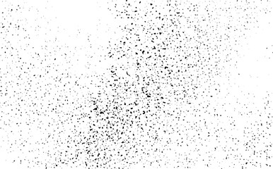 Snow, stars, twinkling lights, rain drops on black background. Abstract vector noise. Small particles of debris and dust. Distressed uneven grunge texture overlay.