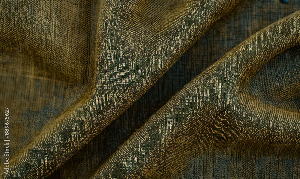 Poster close-up textured fabric fold pattern beige brown high-resolution background minimalist design texti