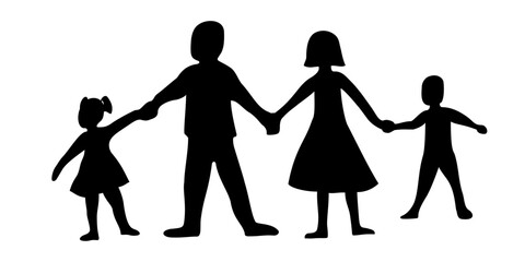 Obraz premium Family. The home. Unity. Spouses. Illustration.