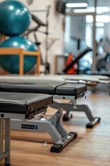 Fototapeta premium Gym Bench Close Up