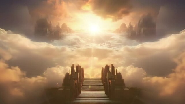 Video recreation of entrance to the kingdom of heaven