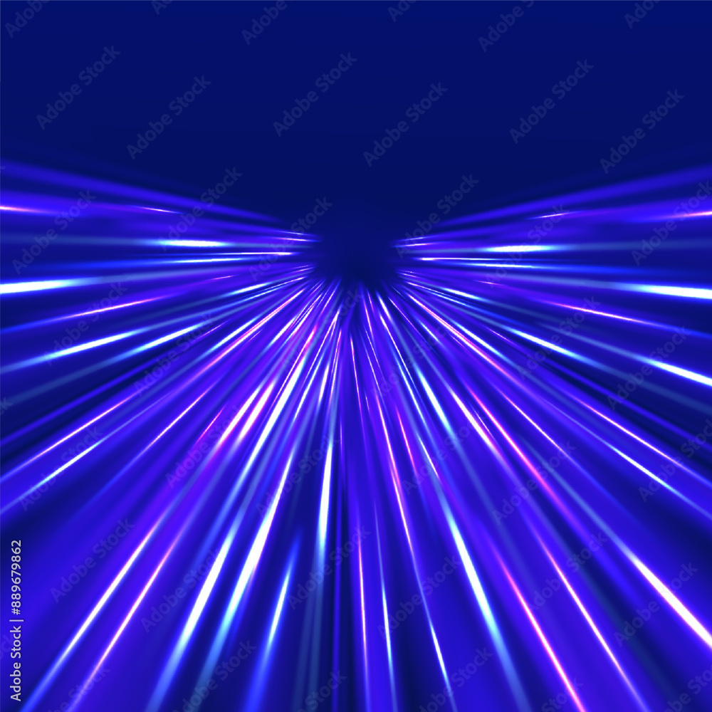 Poster panoramic high speed technology concept, light abstract background. image of speed motion on the roa