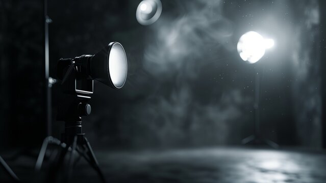 Studio filming video clip shoot scene