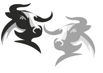Fototapeta premium Bull icons for business