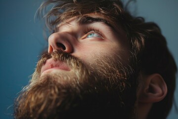 Man with Beard Close Up