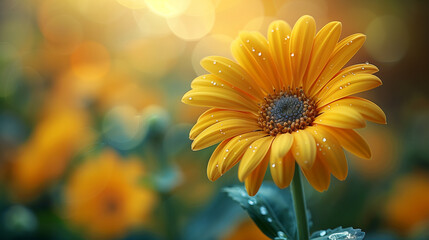 yellow flower in the sun