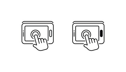 Interaction icon design with white background stock illustration