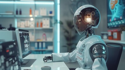 A virtual assistant using AI to provide healthcare advice.