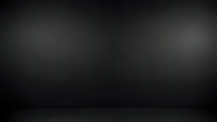 Obraz premium a dark image with a wooden floor in the foreground, and a black wall in the background. There is a spotlight shining on the floor.