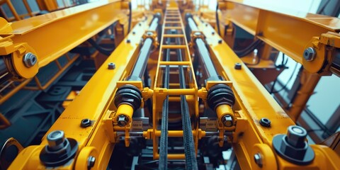 Fototapeta premium Industrial Conveyor Belt