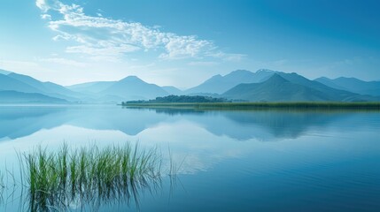 Serene landscapes in natural beauty