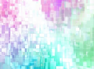 A background with pixelated squares in pastel colors, creating an abstract and futuristic pattern Generative AI