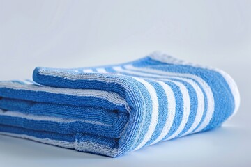 Stack of towels on white surface