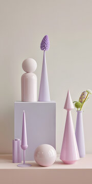 Formas geom&eacute;tricas modernas em cores pastel