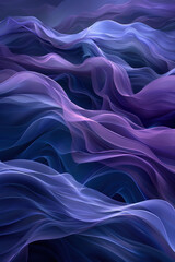 Obraz premium Fluid Shapes in Dark Color Palette