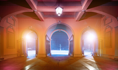 interior of the hall of a Victorian palace