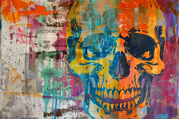 Close up of Pastel Calavera