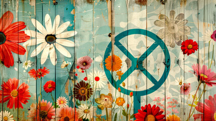 Background of a Vintage Heartbeat Retro wooden heart-shaped headphones capturing the essence of hippy love, perfect for a nostalgic and romantic audio experience Brainstorming Magazine Cover Wallpaper