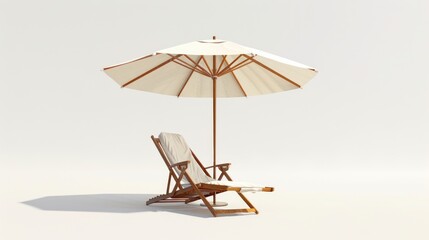 Beach Chair and Umbrella