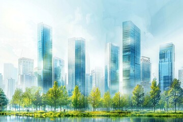 Obraz premium creating a concept for a new urban development project.