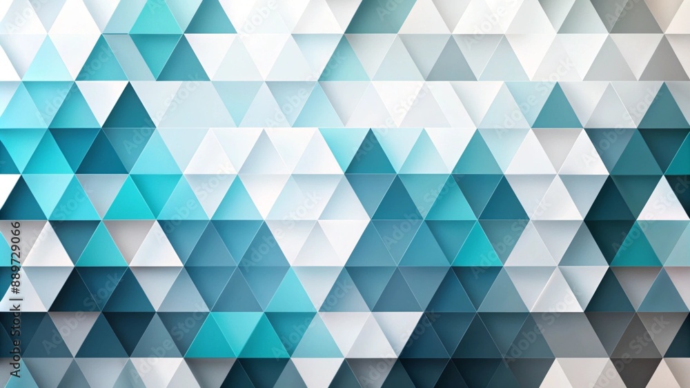 Wall mural abstract background featuring white triangles and geometric shapes,generative ai