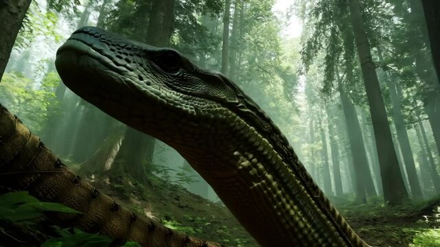 The huge snake monster Titanoboa.