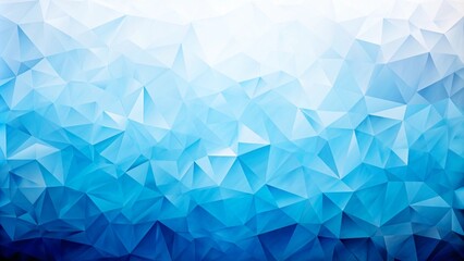 Obraz premium Abstract triangular shapes on a blue icy textured background,generative ai