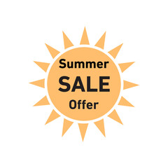 Summer Sale Offer vector design