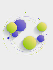 Moderner Hintergrund Vektor Kreise