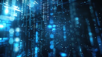 Fototapeta premium Abstract Digital Cyberspace Background