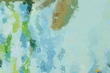 Oil paintings and various flowers, marine creatures, lotus leaves, and other beautiful animals